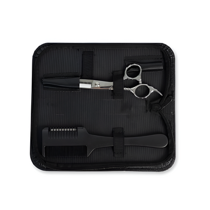 Hair Thinning Scissors and Razor Comb Set